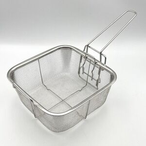 Genuine Copper Chef 8x8 Fry Basket W/ Handle Replacement Fits 9.5" Square Pan